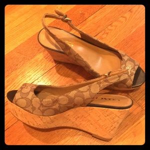 Coach wedge sandals